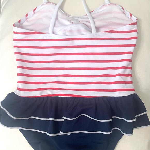 Janie and Jack Recycled Striped Americana Swimsuit - Picture 9 of 9